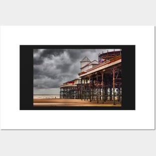 Central pier in Blackpool Posters and Art